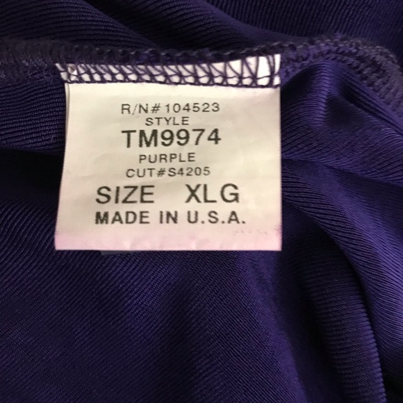 New Purple Softwear by Mark Singer Top Button Down Top/Jacket size XL Maternity - Picture 5 of 13